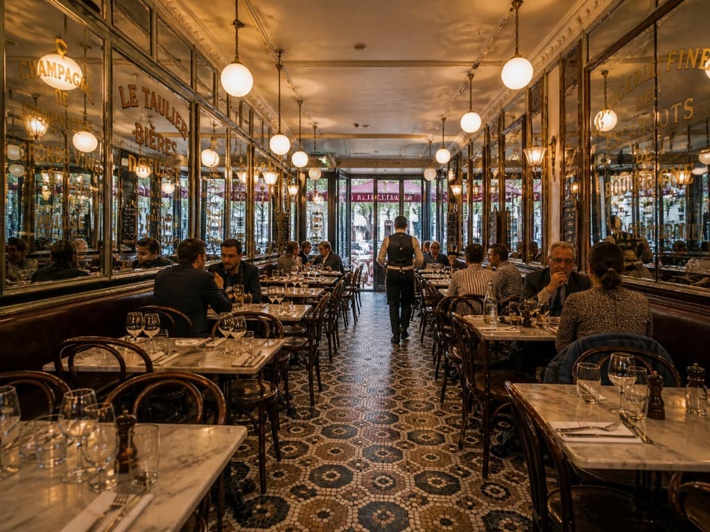 Ambiance feutrée du Taulier en fin de service